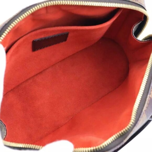 Auth LOUIS VUITTON Damier Sarria Mini Handbag Brown - Picture 9 of 13